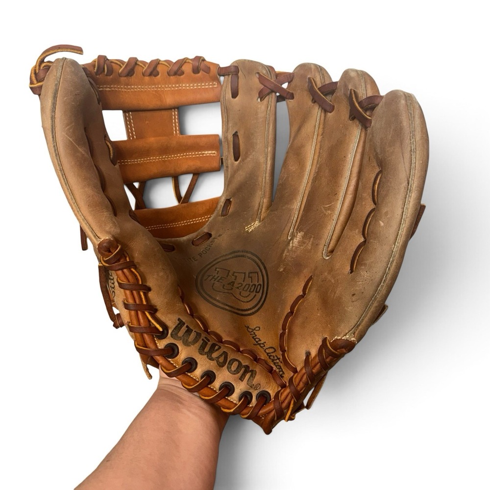 Wilson A2000 XXL Pro Back Right Hand Throw Baseball Glove Japan Brown Vintage